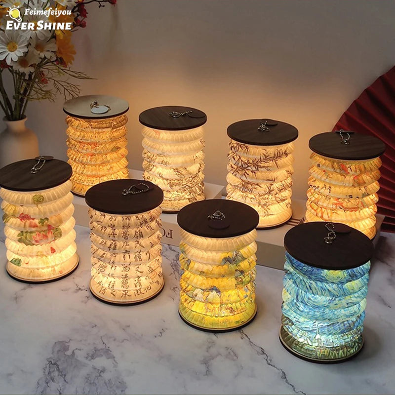 Rechargeable Foldable Lantern Night Light With Dimmer