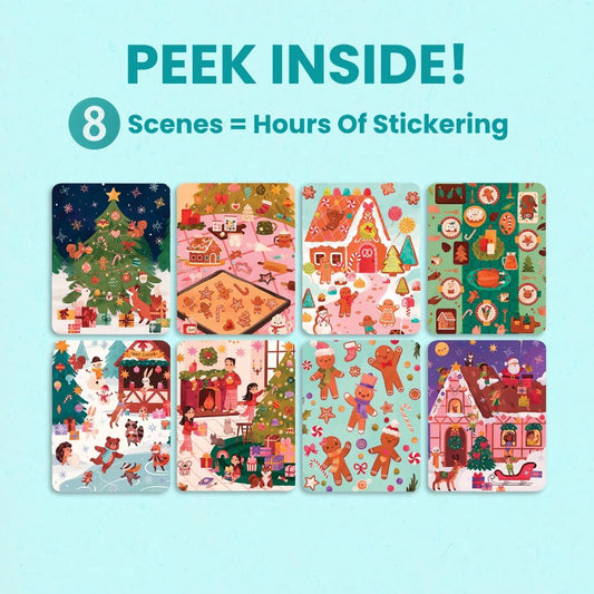 Holly Jolly 300+ Kids Sticker & Coloring Book – Christmas Activity Book