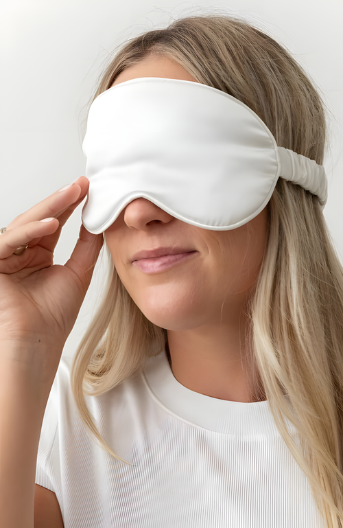 100% Mulberry Silk 19mm Sleep Mask – Luxury Light-Blocking Eye Cover