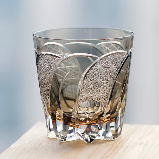 Edo Kiriko Handcrafted Moonbow Whiskey Glass