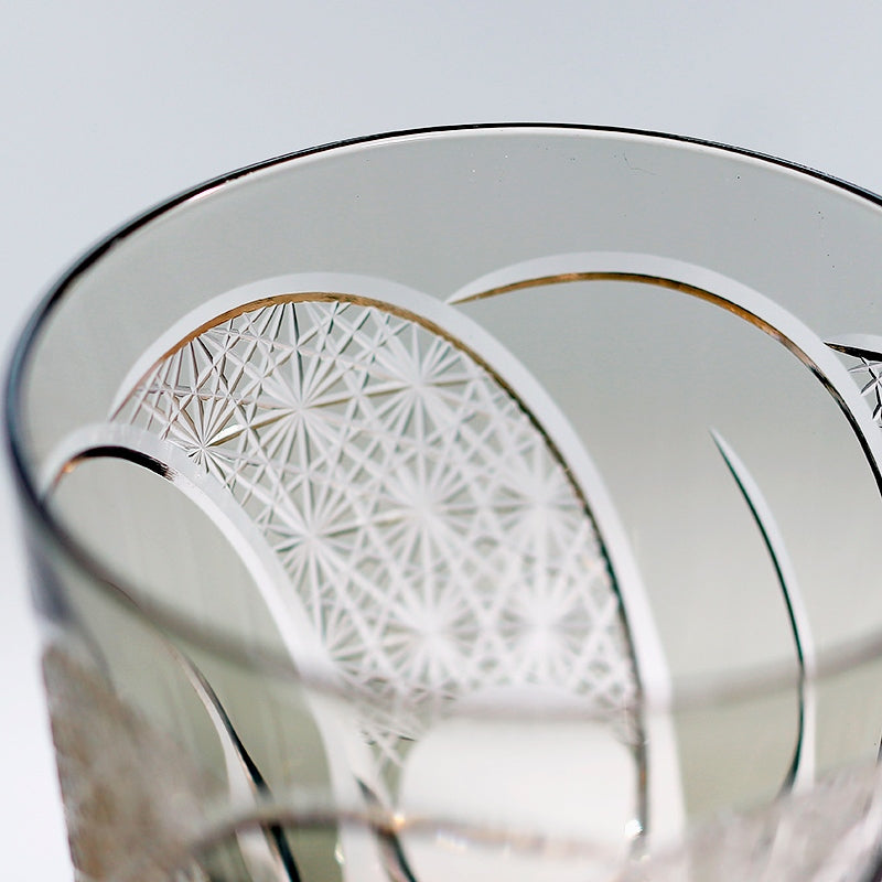 Edo Kiriko Handcrafted Moonbow Whiskey Glass