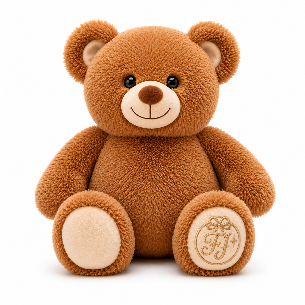 Super Soft Almond Brown Teddy Bear - 18 Inch Plush Stuffed Animal