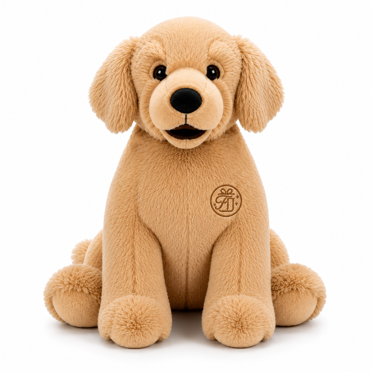 26" Cuddly Golden Retriever Plush Toy – Large Beige Stuffed Dog