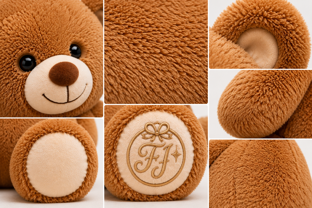 Super Soft Almond Brown Teddy Bear - 18 Inch Plush Stuffed Animal