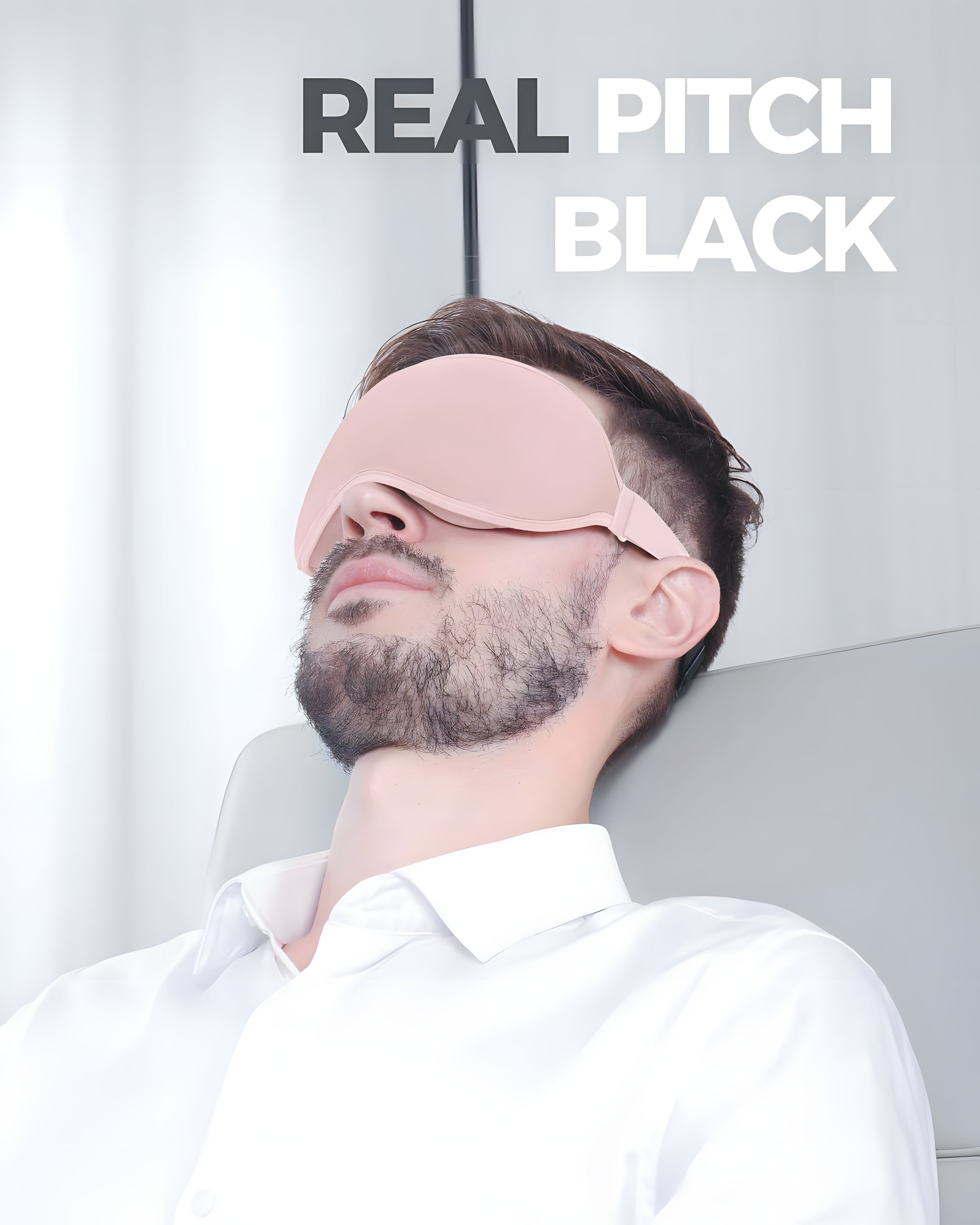 MZOO Luxury 3D Sleep Eye Mask for Side Sleepers – Zero Pressure Light-Blocking Night Blindfold