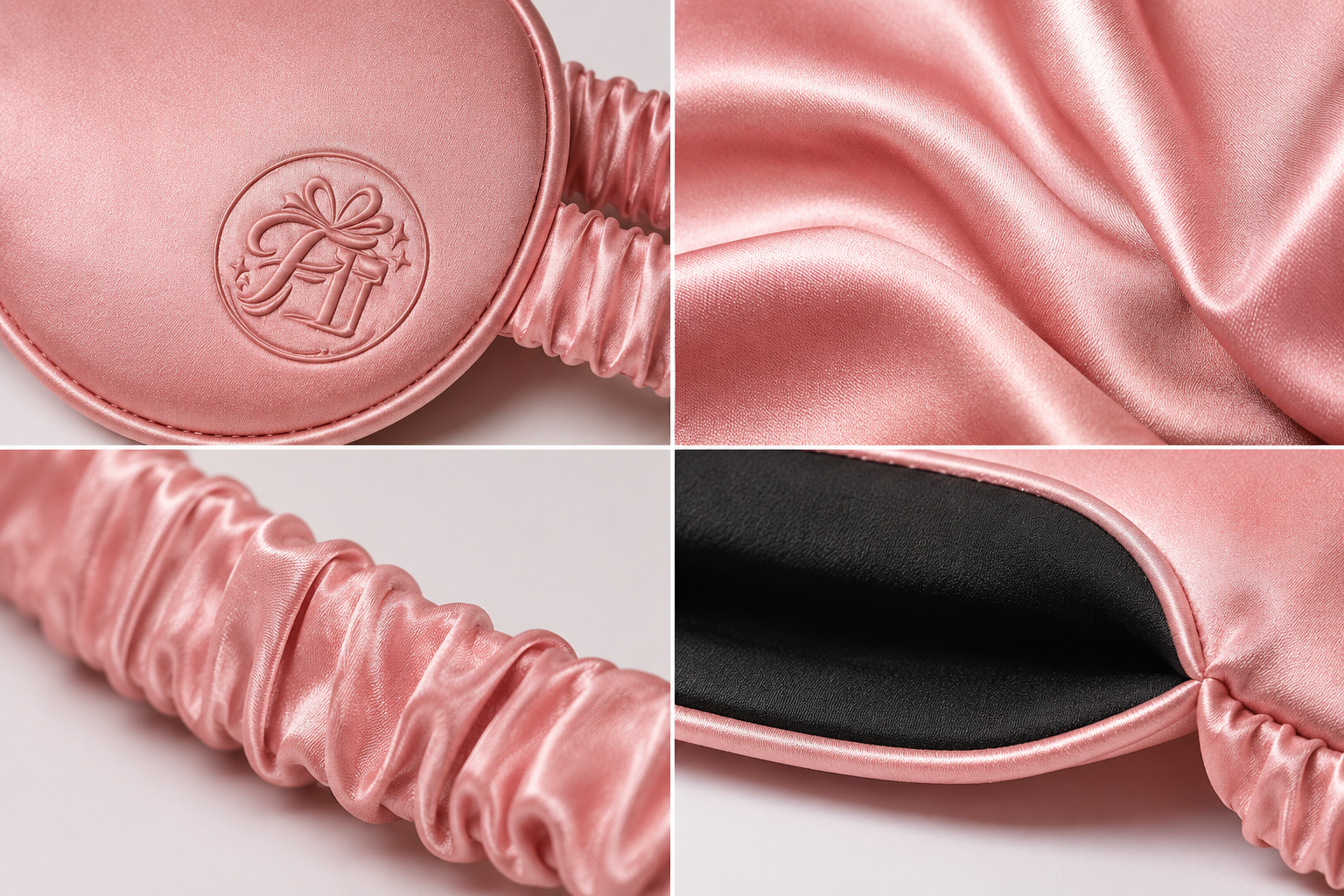 100% Mulberry Silk Sleep Mask & Hair Scrunchie Set