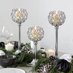 Glass Tealight Candle Holder – Elegant Metal Stand