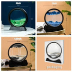 3D Moving Sandscape Glass Art Picture Home Decor