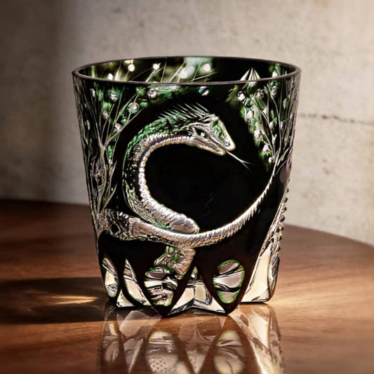 Edo Kiriko Handcrafted Year of the Snake Limited Edition Whisky Glass