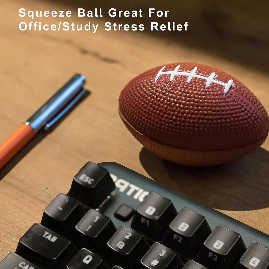 1 Dozen 4" Foam Mini Football Stress Balls – Game Day Party Favors