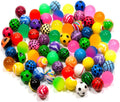 100-Piece Colorful Bouncy Balls Set – 28mm High Bounce Party Favors for Kids