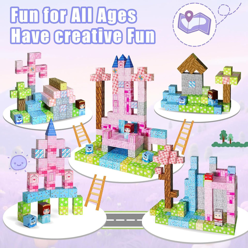 100PCS Magnetic Blocks – STEM Construction Building Toy for Kids