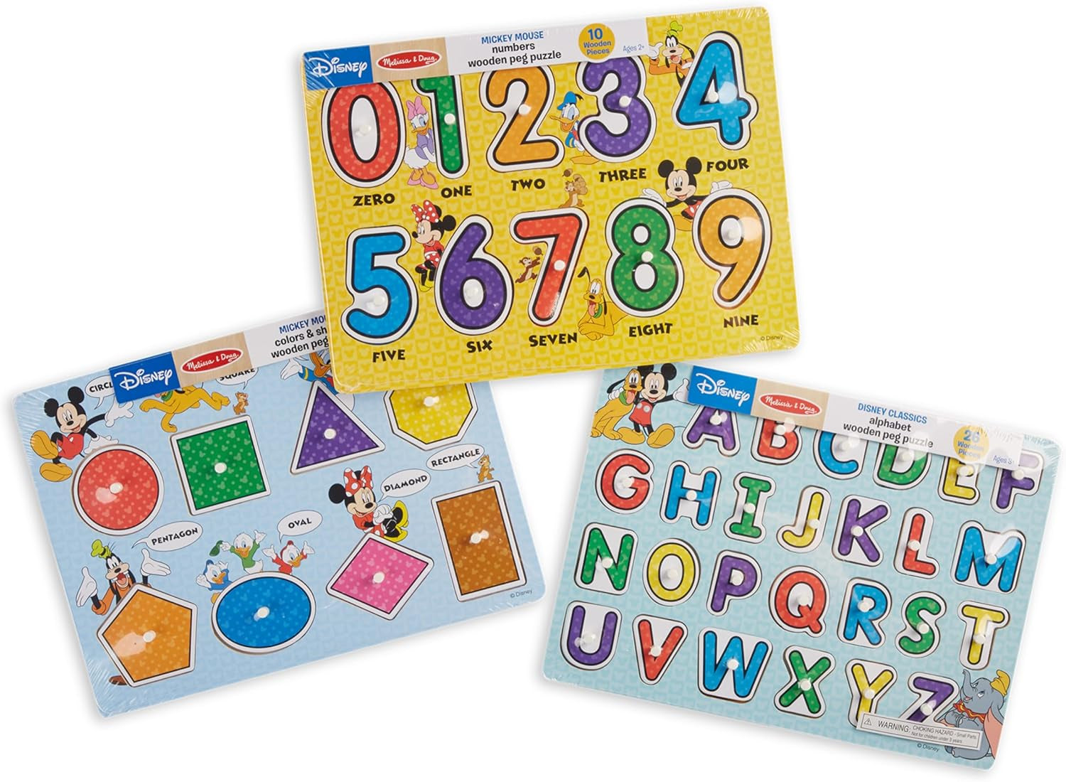 Wooden Peg Puzzle Set – Letters, Numbers, Shapes & Colors Learning Toys